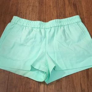J Crew size 10 lime/mint green shorts